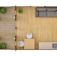 Дом из минибруса «Амур» 20.14 м² - Деревянные дома и бани