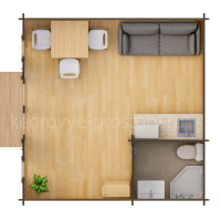 Дом из минибруса «Дон» 20.25 м² - Деревянные дома и бани