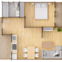 Дом из минибруса «Енисей» 57.2 м² - Деревянные дома и бани