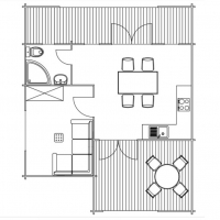 Дом из минибруса «Иртыш» 59.5 м²