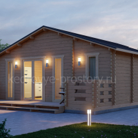 Дом из минибруса «Иртыш» 59.5 м² - Деревянные дома и бани