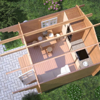 Дом из минибруса «Садовод» 9 м² - Деревянные дома и бани