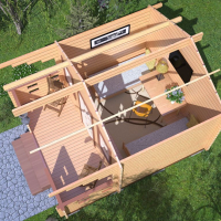 Дом из минибруса «Терем» 17.1 м² - Деревянные дома и бани