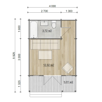 Дом из минибруса «Иремель» 23.68 м² - Деревянные дома и бани