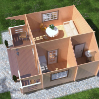 Дом из минибруса «Архыз» 36 м² - Деревянные дома и бани