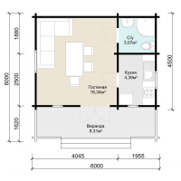 Дом из минибруса «Архыз» 36 м² - Деревянные дома и бани