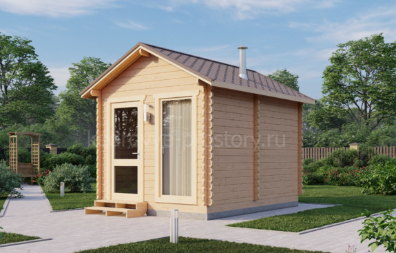 Баня из минибруса «Кубань» 12 м²