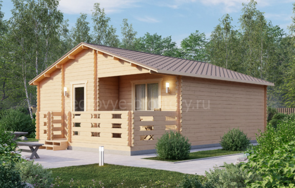 Дом из минибруса «Енисей» 57.2 м²
