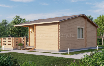 Дом из минибруса «Нева» 71.35 м²
