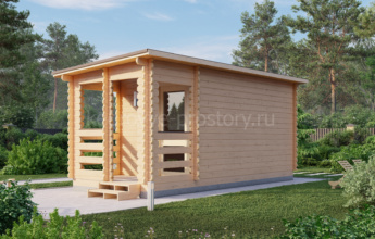 Хозблок из минибруса «Иртыш» 14,4 м2